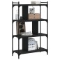 vidaXL Bücherregal 4 Böden Schwarz 76x32x123 cm Holzwerkstoff vidaXL Bücherregal 4 Böden Schwarz 76x32x123 cm Holzwerkstoff