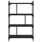 vidaXL Bücherregal 4 Böden Schwarz 76x32x123 cm Holzwerkstoff vidaXL Bücherregal 4 Böden Schwarz 76x32x123 cm Holzwerkstoff