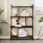 vidaXL Bücherregal 4 Böden Räuchereiche 76x32x123 cm Holzwerkstoff vidaXL Bücherregal 4 Böden Räuchereiche 76x32x123 cm Holzwerkstoff