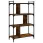 vidaXL Bücherregal 4 Böden Räuchereiche 76x32x123 cm Holzwerkstoff vidaXL Bücherregal 4 Böden Räuchereiche 76x32x123 cm Holzwerkstoff