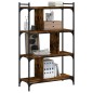 vidaXL Bücherregal 4 Böden Räuchereiche 76x32x123 cm Holzwerkstoff vidaXL Bücherregal 4 Böden Räuchereiche 76x32x123 cm Holzwerkstoff