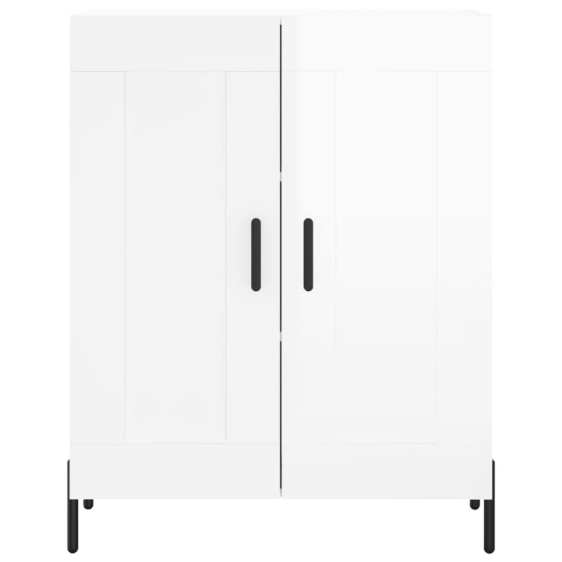 vidaXL Highboard Hochglanz-Weiß 69,5x34x180 cm Holzwerkstoff vidaXL Highboard Hochglanz-Weiß 69,5x34x180 cm Holzwerkstoff