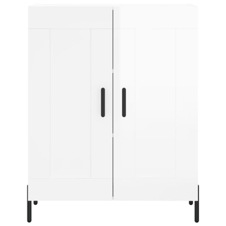 vidaXL Highboard Hochglanz-Weiß 69,5x34x180 cm Holzwerkstoff