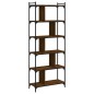 vidaXL Bücherregal 6 Böden Braun Eiche-Optik 76x32x192cm Holzwerkstoff vidaXL Bücherregal 6 Böden Braun Eiche-Optik 76x32x192cm Holzwerkstoff