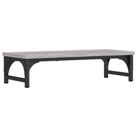 vidaXL Monitorständer Grau Sonoma 55x23x14 cm Holzwerkstoff