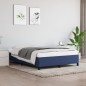 Bettgestell Blau 140x200 cm Stoff Bettgestell Blau 140x200 cm Stoff