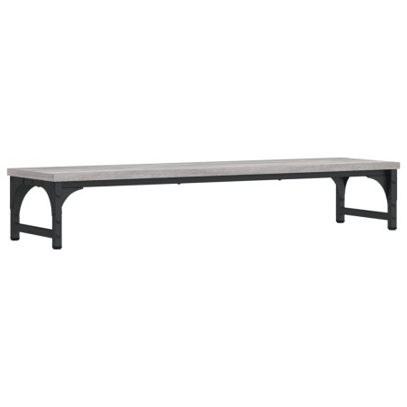 vidaXL Monitorständer Grau Sonoma 85x23x15,5 cm Holzwerkstoff