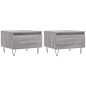 vidaXL Couchtische 2 Stk. Grau Sonoma 50x46x35 cm Holzwerkstoff vidaXL Couchtische 2 Stk. Grau Sonoma 50x46x35 cm Holzwerkstoff