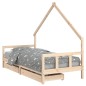 vidaXL Kinderbett mit Schubladen 90x200 cm Massivholz Kiefer vidaXL Kinderbett mit Schubladen 90x200 cm Massivholz Kiefer