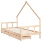 vidaXL Kinderbett mit Schubladen 90x200 cm Massivholz Kiefer vidaXL Kinderbett mit Schubladen 90x200 cm Massivholz Kiefer
