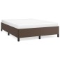 Bettgestell Braun 140x200 cm Kunstleder Bettgestell Braun 140x200 cm Kunstleder