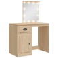 vidaXL Schminktisch mit LED-Leuchten Sonoma-Eiche 90x42x132,5 cm vidaXL Schminktisch mit LED-Leuchten Sonoma-Eiche 90x42x132,5 cm