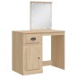 vidaXL Schminktisch mit LED-Leuchten Sonoma-Eiche 90x42x132,5 cm vidaXL Schminktisch mit LED-Leuchten Sonoma-Eiche 90x42x132,5 cm