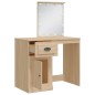 vidaXL Schminktisch mit LED-Leuchten Sonoma-Eiche 90x42x132,5 cm vidaXL Schminktisch mit LED-Leuchten Sonoma-Eiche 90x42x132,5 cm