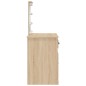 vidaXL Schminktisch mit LED-Leuchten Sonoma-Eiche 90x42x132,5 cm vidaXL Schminktisch mit LED-Leuchten Sonoma-Eiche 90x42x132,5 cm