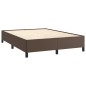 Bettgestell Braun 140x200 cm Kunstleder Bettgestell Braun 140x200 cm Kunstleder