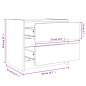 vidaXL Nachttische 2 Stk. 40x31x35,5 cm Massivholz Kiefer vidaXL Nachttische 2 Stk. 40x31x35,5 cm Massivholz Kiefer