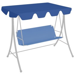 vidaXL Ersatzdach für Hollywoodschaukel Blau 150/130x70/105 cm
