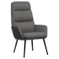 vidaXL Relaxsessel mit Hocker Hellgrau Stoff und Kunstleder vidaXL Relaxsessel mit Hocker Hellgrau Stoff und Kunstleder