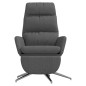 vidaXL Relaxsessel mit Fußstütze Dunkelgrau Stoff vidaXL Relaxsessel mit Fußstütze Dunkelgrau Stoff