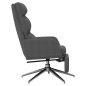 vidaXL Relaxsessel mit Fußstütze Dunkelgrau Stoff vidaXL Relaxsessel mit Fußstütze Dunkelgrau Stoff