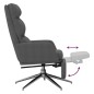 vidaXL Relaxsessel mit Fußstütze Dunkelgrau Stoff vidaXL Relaxsessel mit Fußstütze Dunkelgrau Stoff