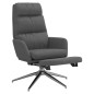 vidaXL Relaxsessel mit Fußstütze Dunkelgrau Stoff vidaXL Relaxsessel mit Fußstütze Dunkelgrau Stoff