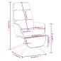 vidaXL Relaxsessel mit Fußstütze Dunkelgrau Stoff vidaXL Relaxsessel mit Fußstütze Dunkelgrau Stoff