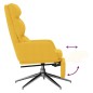 vidaXL Relaxsessel mit Fußstütze Senfgelb Stoff vidaXL Relaxsessel mit Fußstütze Senfgelb Stoff