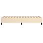 Bettgestell Creme 80x200 cm Stoff Bettgestell Creme 80x200 cm Stoff