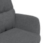 vidaXL Relaxsessel mit Hocker Dunkelgrau Stoff vidaXL Relaxsessel mit Hocker Dunkelgrau Stoff