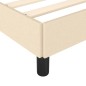 Bettgestell Creme 80x200 cm Stoff Bettgestell Creme 80x200 cm Stoff