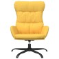 vidaXL Relaxsessel mit Hocker Senfgelb Stoff vidaXL Relaxsessel mit Hocker Senfgelb Stoff
