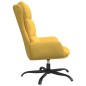 vidaXL Relaxsessel mit Hocker Senfgelb Stoff vidaXL Relaxsessel mit Hocker Senfgelb Stoff