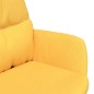 vidaXL Relaxsessel mit Hocker Senfgelb Stoff vidaXL Relaxsessel mit Hocker Senfgelb Stoff