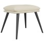 vidaXL Relaxsessel mit Hocker Creme Mikrofasergewebe vidaXL Relaxsessel mit Hocker Creme Mikrofasergewebe
