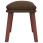 vidaXL Relaxsessel mit Hocker Braun Stoff vidaXL Relaxsessel mit Hocker Braun Stoff
