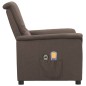 vidaXL Massagesessel Elektrisch Taupe Stoff vidaXL Massagesessel Elektrisch Taupe Stoff