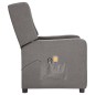 vidaXL Massagesessel Elektrisch Hellgrau Stoff vidaXL Massagesessel Elektrisch Hellgrau Stoff