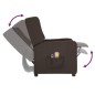 vidaXL Massagesessel Elektrisch Dunkelbraun Stoff vidaXL Massagesessel Elektrisch Dunkelbraun Stoff