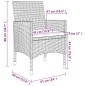 vidaXL 5-tlg. Garten-Essgruppe mit Auflagen Poly Rattan und Glas vidaXL 5-tlg. Garten-Essgruppe mit Auflagen Poly Rattan und Glas