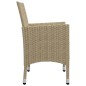 vidaXL 5-tlg. Garten-Essgruppe Beige vidaXL 5-tlg. Garten-Essgruppe Beige
