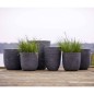 Capi Vase Waste Rib Elegant Niedrig 34x46 cm Grau Capi Vase Waste Rib Elegant Niedrig 34x46 cm Grau