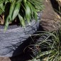 Capi Vase Waste Rib Elegant Niedrig 34x46 cm Grau Capi Vase Waste Rib Elegant Niedrig 34x46 cm Grau