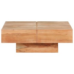 vidaXL Couchtisch 80x80x28 cm Massivholz Akazie