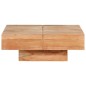 vidaXL Couchtisch 80x80x28 cm Massivholz Akazie
