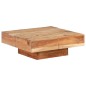 vidaXL Couchtisch 80x80x28 cm Massivholz Akazie