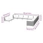 vidaXL 11-tlg. Garten-Lounge-Set mit Auflagen Poly Rattan Dunkelgrau vidaXL 11-tlg. Garten-Lounge-Set mit Auflagen Poly Rattan Dunkelgrau