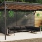 vidaXL 9-tlg. Garten-Lounge-Set mit Auflagen Poly Rattan Dunkelgrau vidaXL 9-tlg. Garten-Lounge-Set mit Auflagen Poly Rattan Dunkelgrau