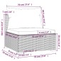vidaXL 5-tlg. Garten-Lounge-Set mit Kissen Poly Rattan Grau vidaXL 5-tlg. Garten-Lounge-Set mit Kissen Poly Rattan Grau